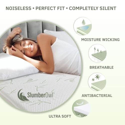 Slumberowl Premium Viscose Derived From Bamboo Mattress Protector