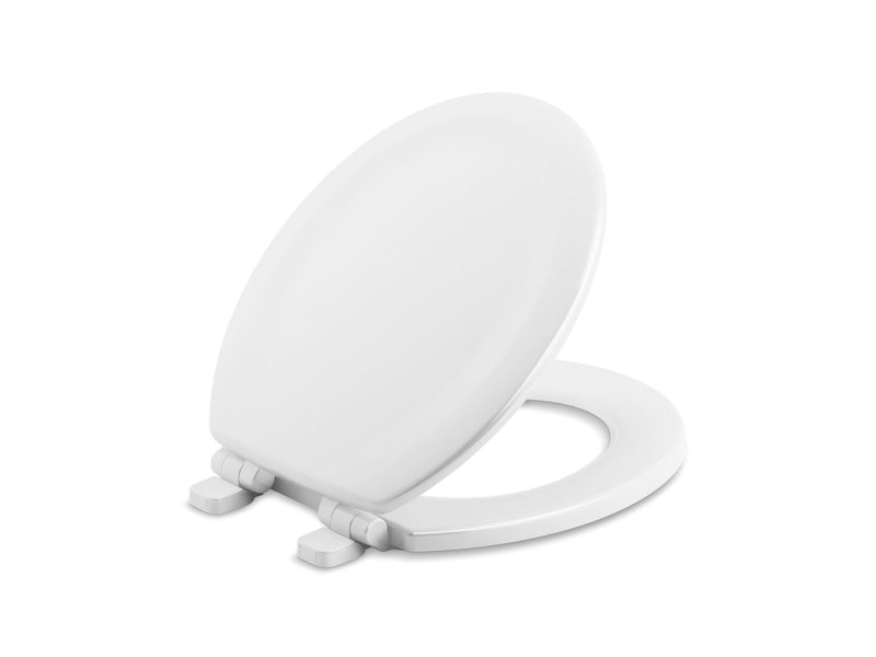 Kohler Stonewood Quiet-Close Round Toilet Seat - White