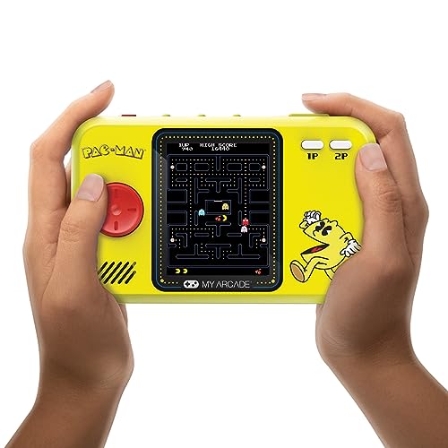 My Arcade Pac-Man Pocket Player Pro: 2.75" Color Display, Retro Gaming Consoles, Family Game Night, Ergonomic Design