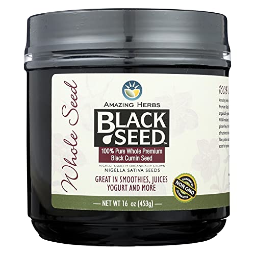 Amazing Herbs Black Seed Whole Seed 16 Oz