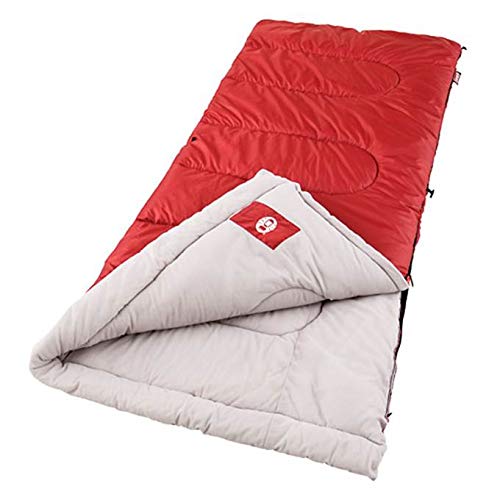 Coleman Red Cool Weather Sleeping Bag for Outdoor Camping