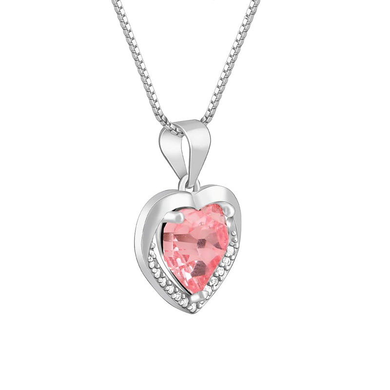 GIVA Love Heart Pendant Necklaces Link Chain for Women 925 Sterling Silver