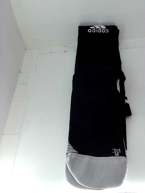 Adidas Men's X-Large Knee High Athletic Socks Black/Grey