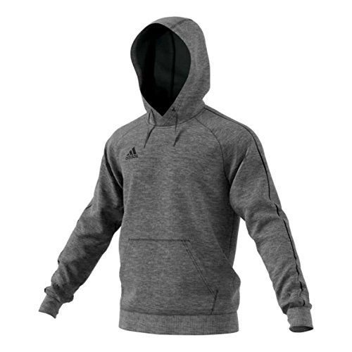 Adidas Core 18 Men's Hoodie, Large, Dark Grey