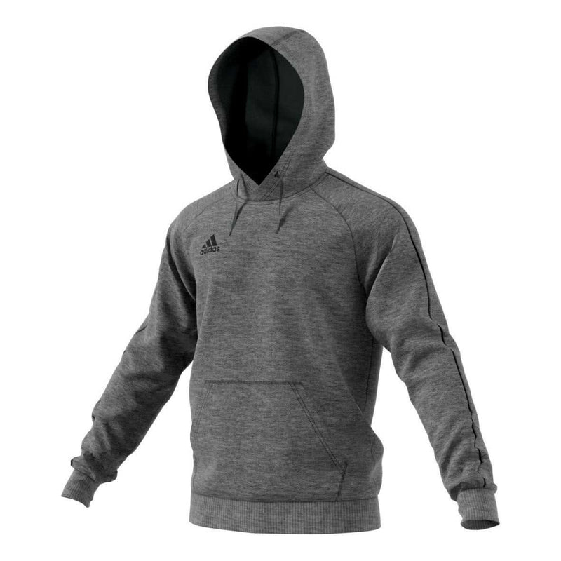 Adidas Core 18 Men's Hoodie, Large, Dark Grey