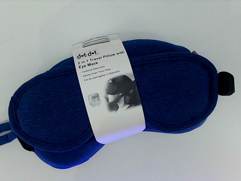 Lady Feliciano Travel Pillow With Eye Mask Color Blue Size 2 In 1