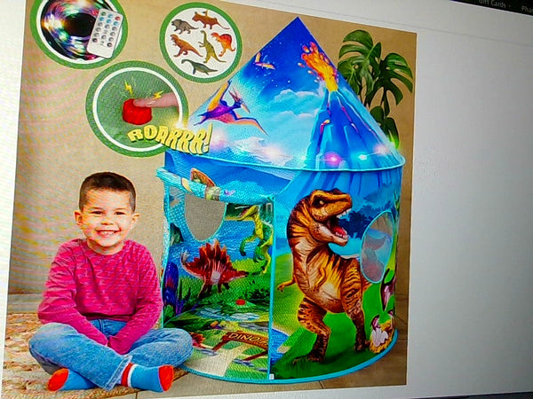 Dino Paradise Kids Play Tent with Sound Effects