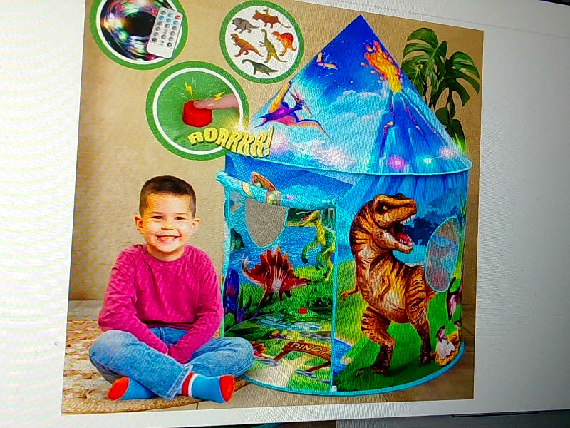 Dino Paradise Kids Play Tent with Sound Effects