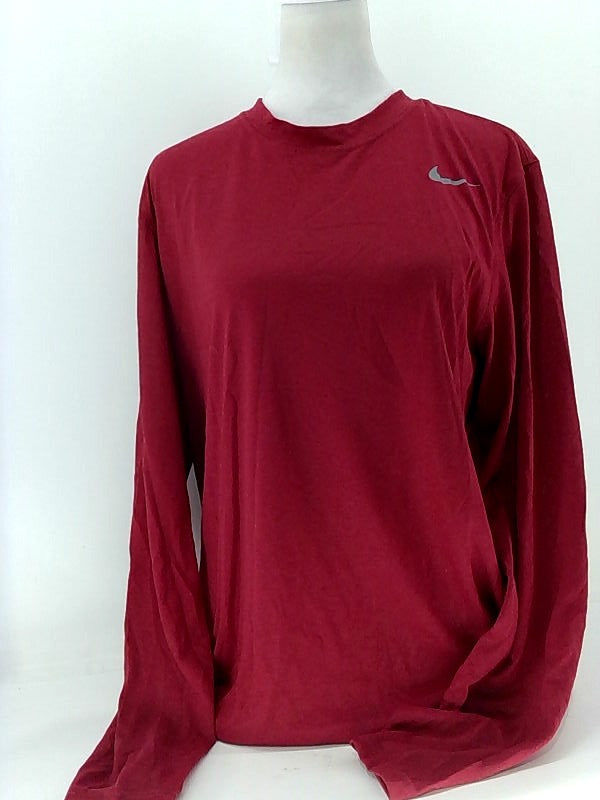 Nike Mens Dry Training Top Nk727980 610 Color Cardinal Size Medium