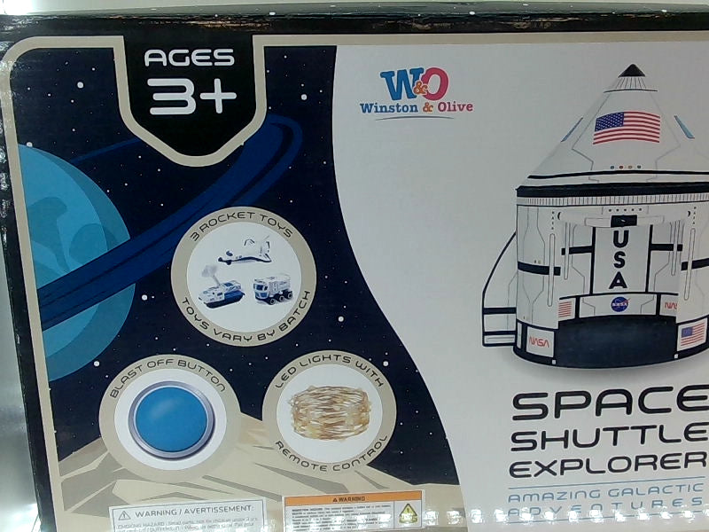 Kids' Galactic Space Shuttle Playset Tent with Accessories