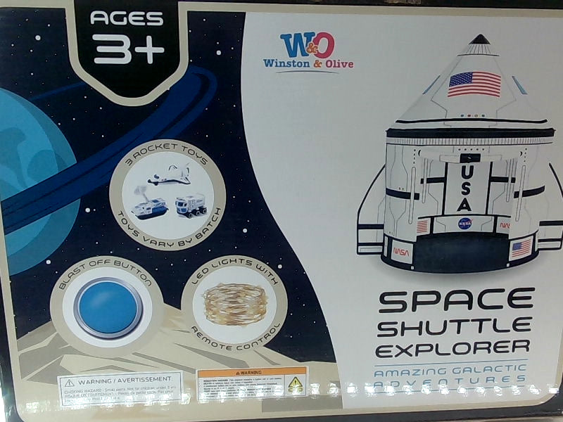 Kids' Galactic Space Shuttle Playset Tent with Accessories