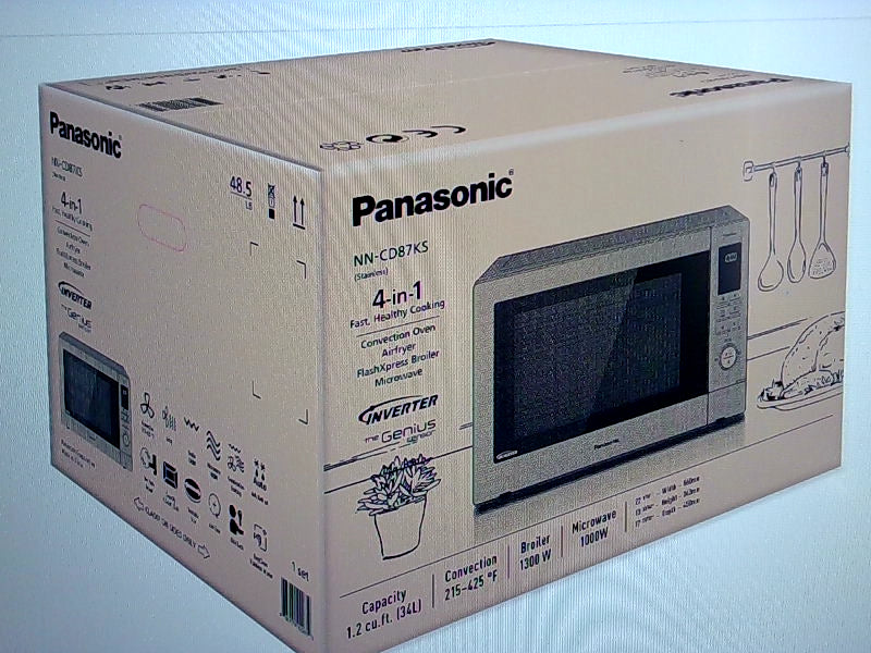 Panasonic 4-in-1 Microwave Oven 1.2 Cu.Ft - Stainless Steel