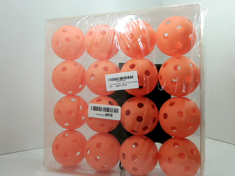 Toyssio 16 Pack 2.83 Inch Plastic Ball Color Orange Size 16 Inch