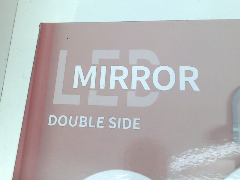 Rechargeable LED Double Sided Mirror with Adjustable Brightness