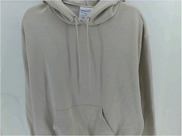 Champion Mens SWEATERSHIRT Hoodie Color Beige Size Medium