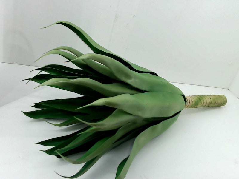 Large Artificial Agave Stem with 27 Wavy Leaves, 22 Inches