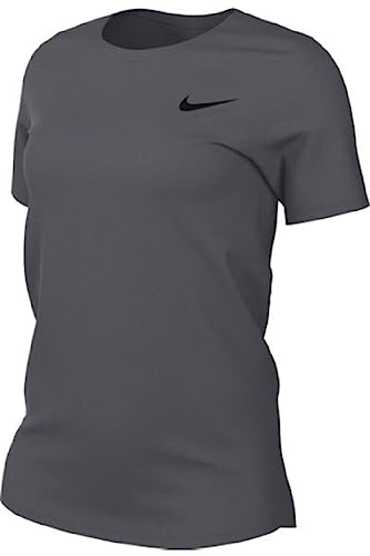 Nike Women's Legend Short Sleeve Crew T-Shirt - Large Carbon Heather