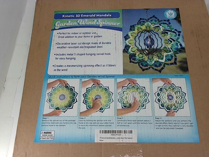 Vp Home Emerald Mandala Wind Spinner Color Esmerald Mandala Size No Size