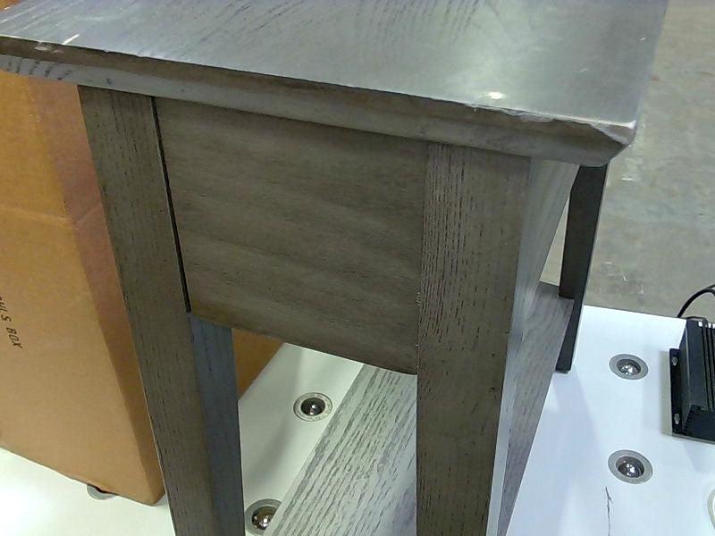 Modern Gray Wooden Vanity Base Home Accessory (has damage)