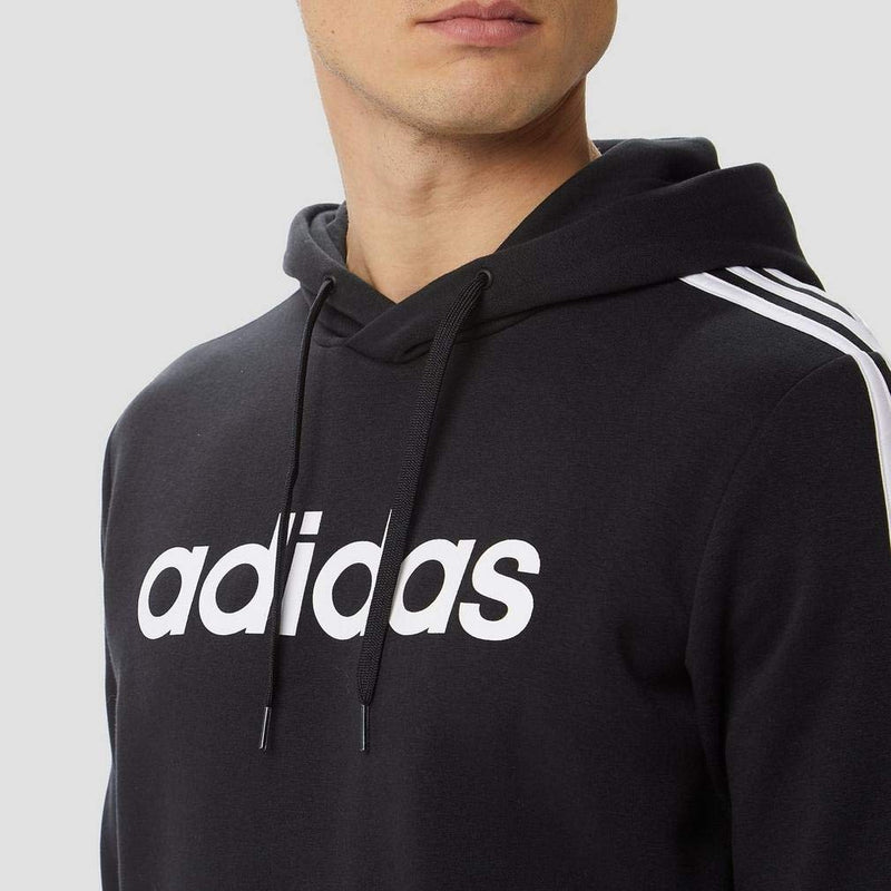 Adidas 3-Stripe Men's Black Hoodie - XXL