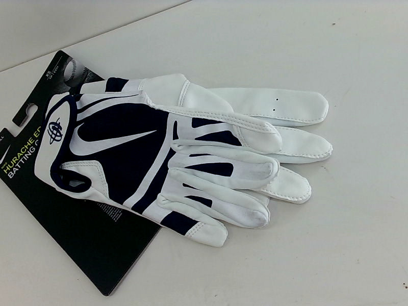 Nike Huarache Edge Batting Gloves - Size XS, White/Navy