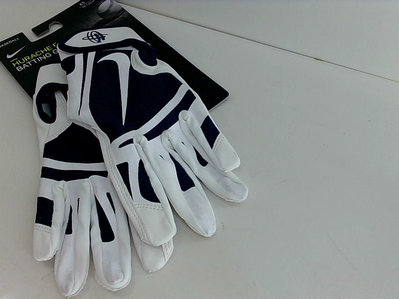 Nike Huarache Edge Batting Gloves - Size XS, White/Navy