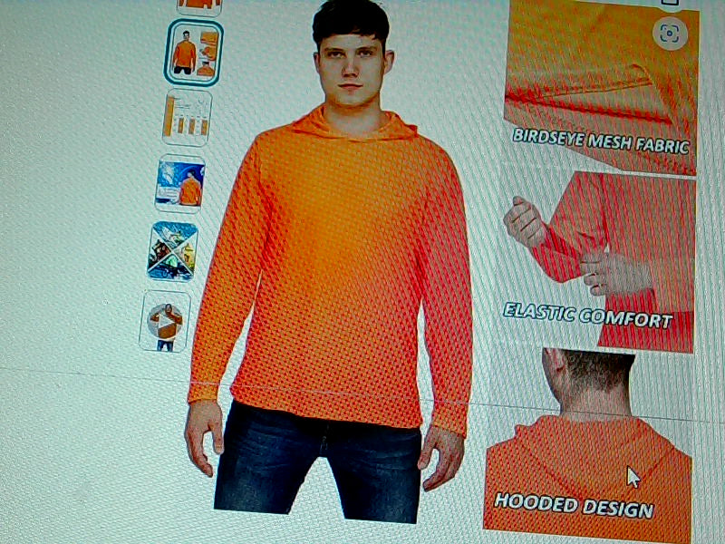 ProtectX High SPF UV Protection Orange Shirt XLarge