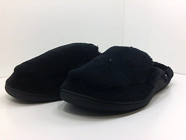 Isotoner Mens SLIP ON Closed Slippers Color Black Size 13.5 Pair of Shoes