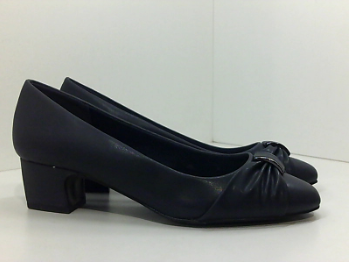 Easy Street Womens 30-6040 Closed Toe None Heels Black Size 9 Wide Pair of Shoes