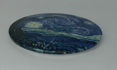 Van Gogh Round Pocket Mirror Starry Night