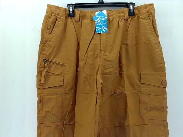 Men's Orange Cargo Work Shorts Size US 40