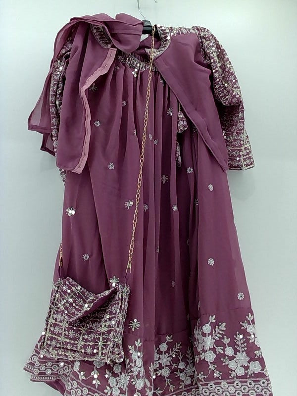 Stellacouture Girls Indian Ready To Wear Color Light Purple Size 3T