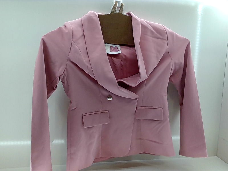 Pink Double Breasted Blazer - Large