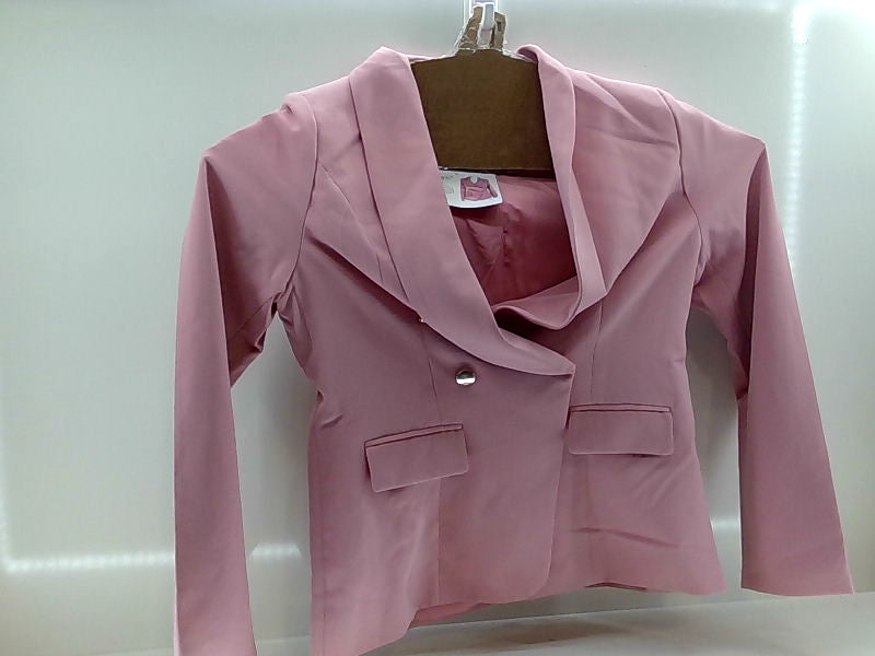 Pink Double Breasted Blazer - Large