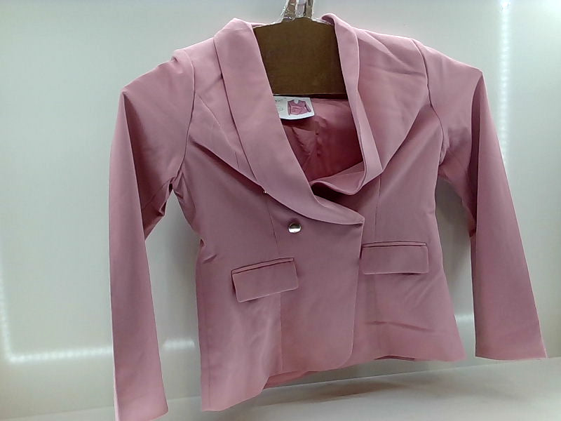 Pink Double Breasted Blazer - Large