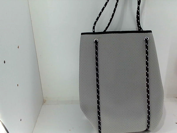 Pole Tribe Grey Tote Bag with Black Straps