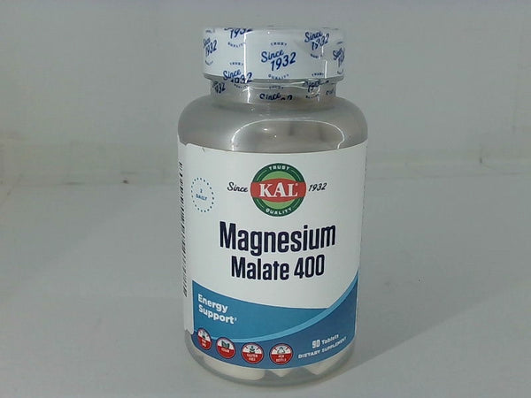 Kal Magnesium Malate 400 to 90 Tabs Energy Support Supplement