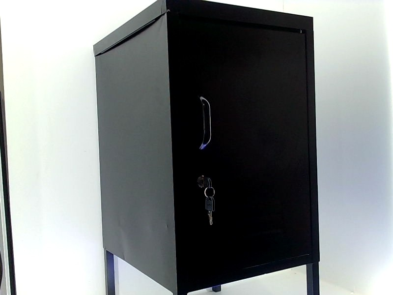 Eden And Co Metal Storage Cabinet Color Black Size 27.6x13.75x16.1