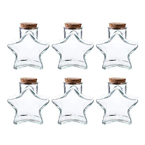 Whole Housewares Star Shaped Glass Favor Jars Color Gold Size One Size