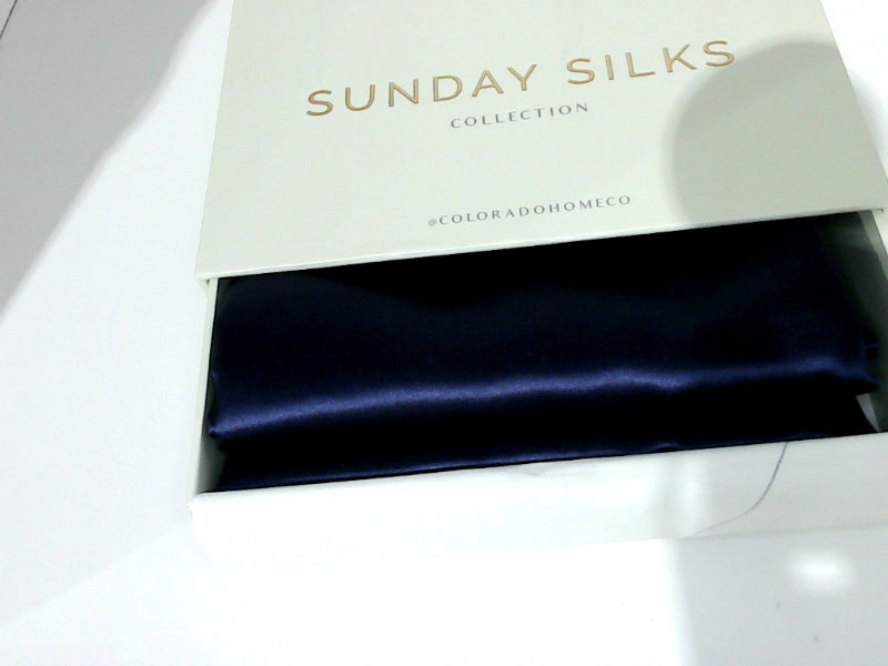 Navy Blue King Pillowcase - Luxury Silk 20x36