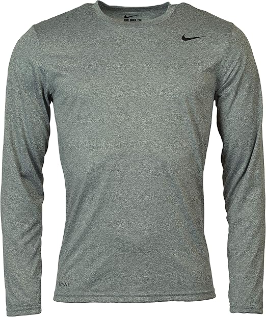 Nike Men's Long Sleeve Legend Tee - Grey - Large