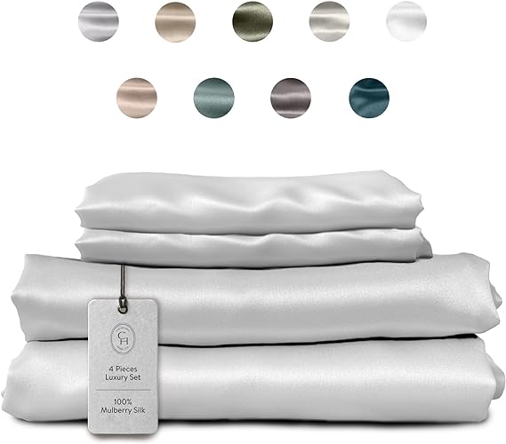 Colorado Home Co Mulberry Silk Bed Sheets Set Bedding Sets
