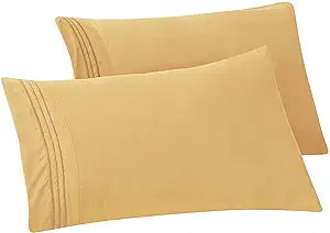 Silk Pillowcase For Hair And Skin 20x30 Queen Size Gold