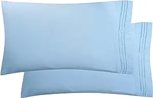 Silk Pillowcase For Hair And Skin 20x30 Queen Size Blue