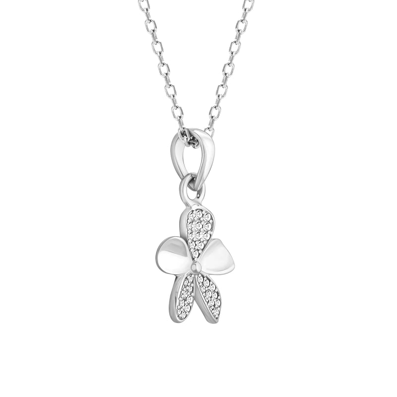 Giva Hypoallergenic 925 Sterling Silver Flower Pendant With Link Chain