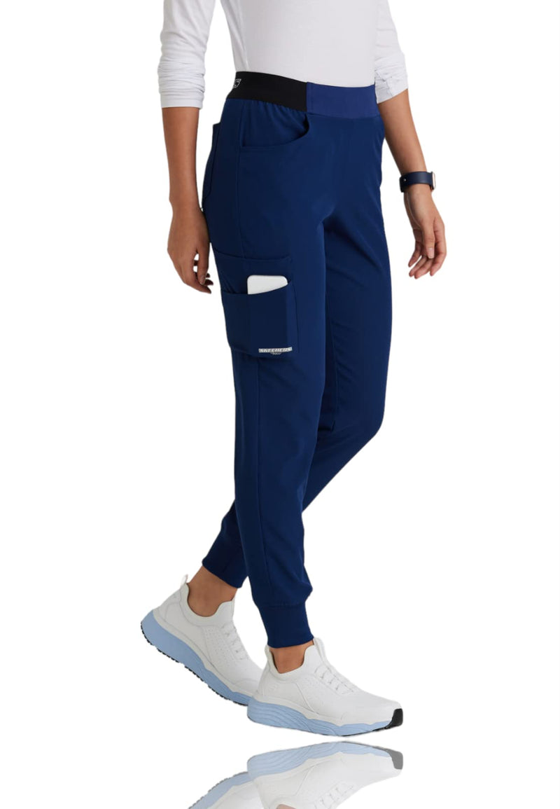 BARCO Skechers Vitality SKP559 Women's Electra Jogger Scrub Pant Navy XLarge