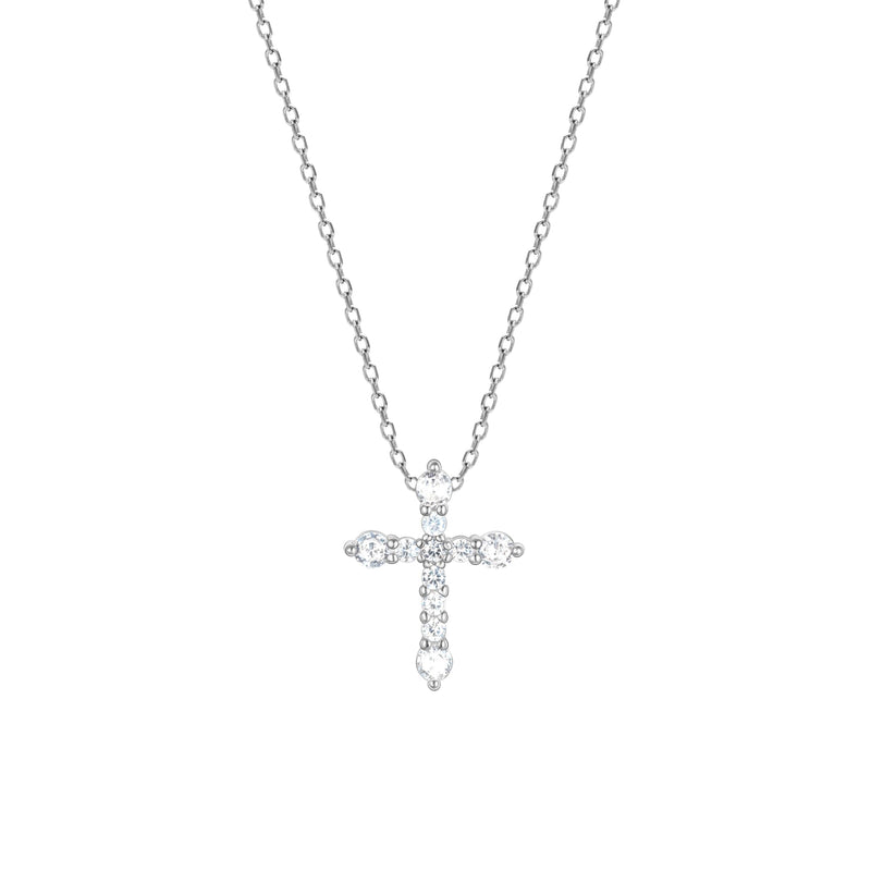 GIVA 925 Sterling Silver Hypoallergenic Holy Cross Pendant with Link Chain