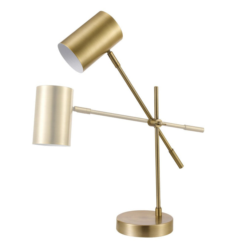 Globe Electric 52098 Pratt Desk Height Matte Brass 20 Onoff Switch