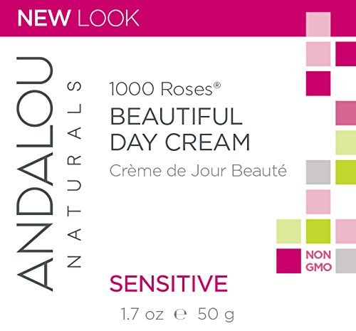 Andalou Naturals 1000 Roses Sensitive Skin Day Cream 1.7 oz