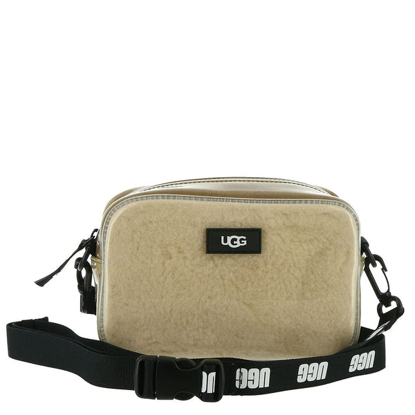 UGG Women's Janey II Clear Faux Fur Crossbody Bag, One Size